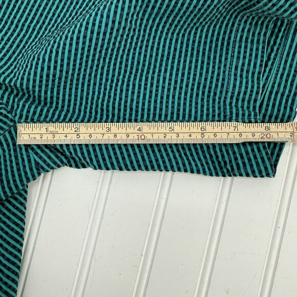 Lands End High Rise Seersucker Shorts Mens 35 Flat Front Stretch Waist‎ Chino - Picture 6 of 7